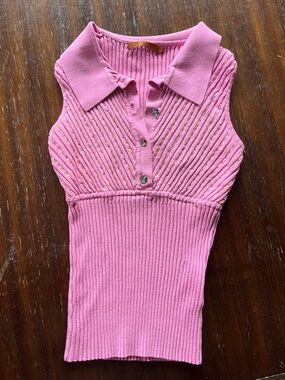 Y2K knit sequin top